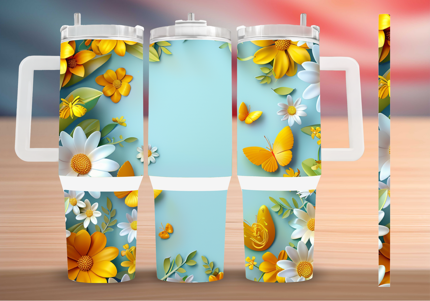 Personalized Tumbler with handle