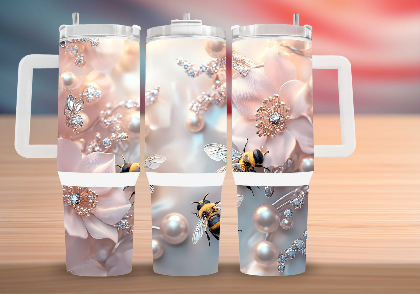 Personalized Tumbler with handle