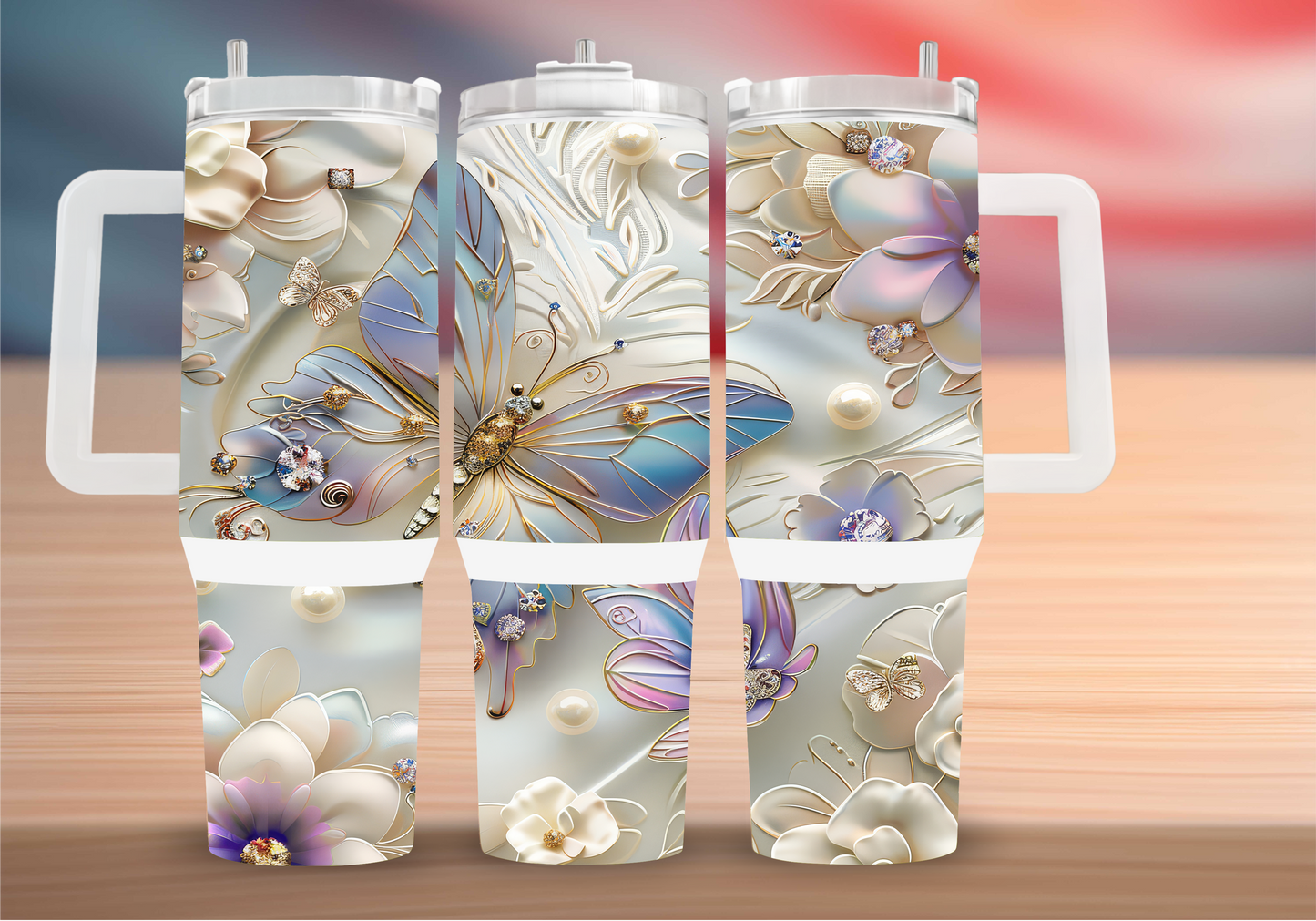 Personalized Tumbler with handle