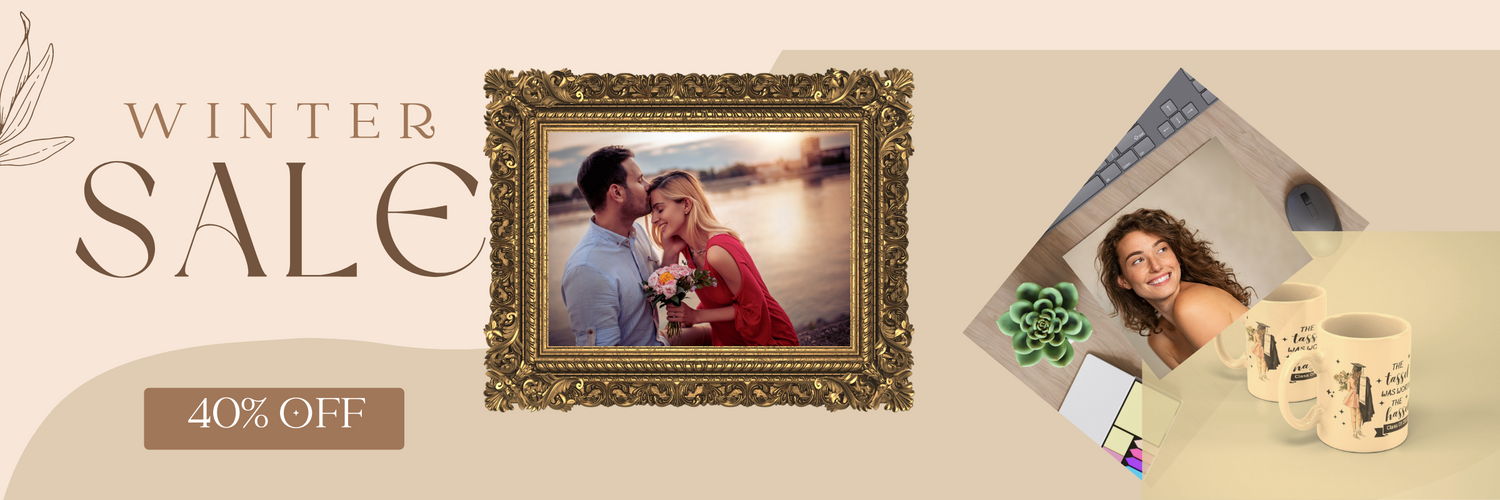 Winter Sale Banner with 40% Off