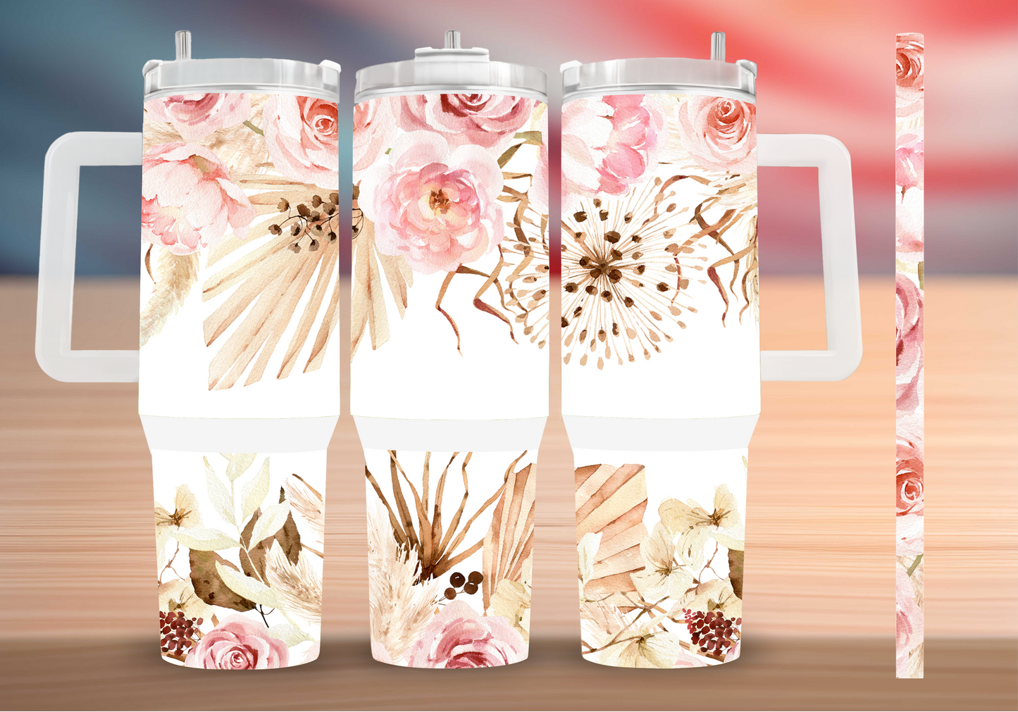 Personalized Tumbler with handle