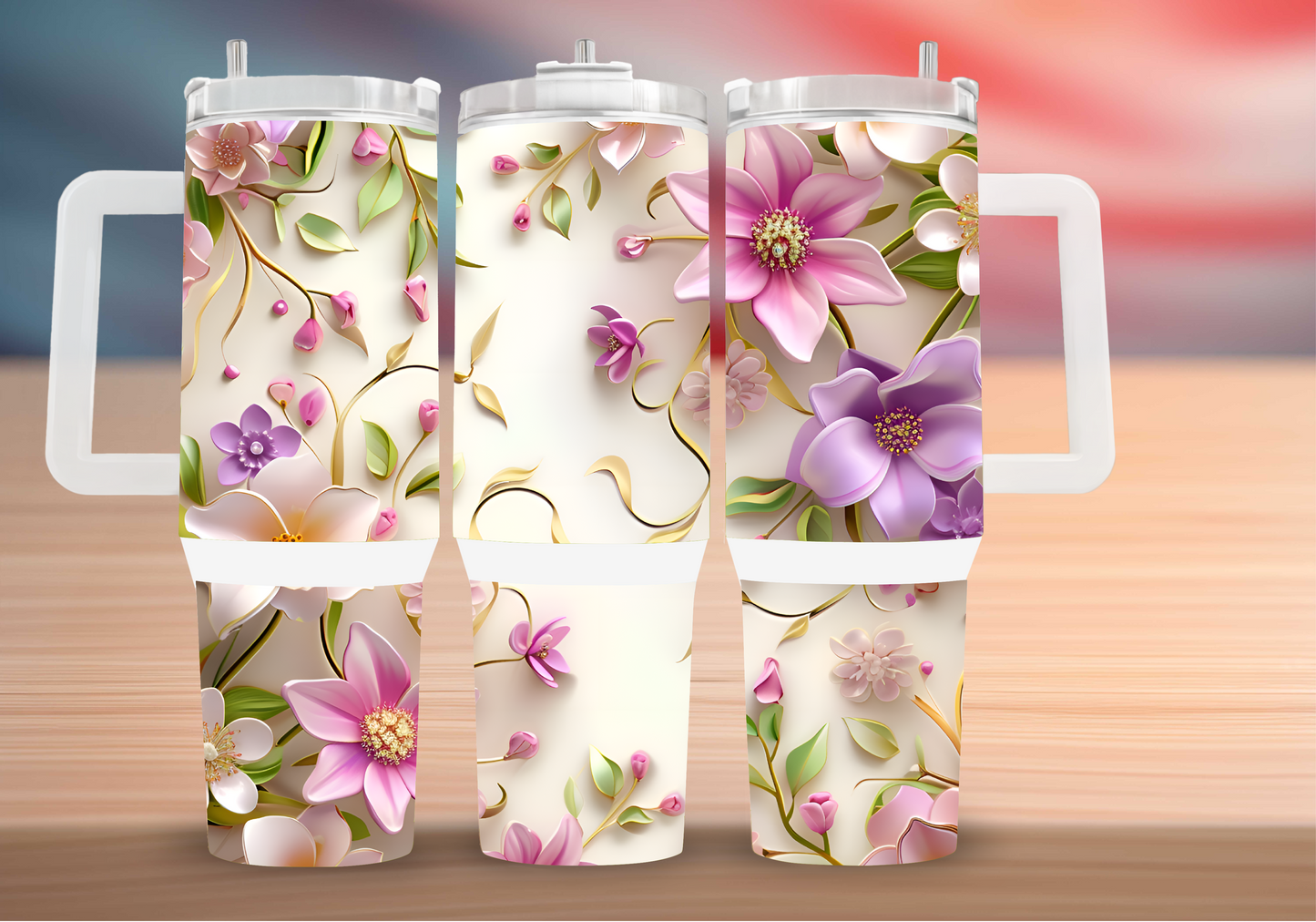 Personalized Tumbler with handle