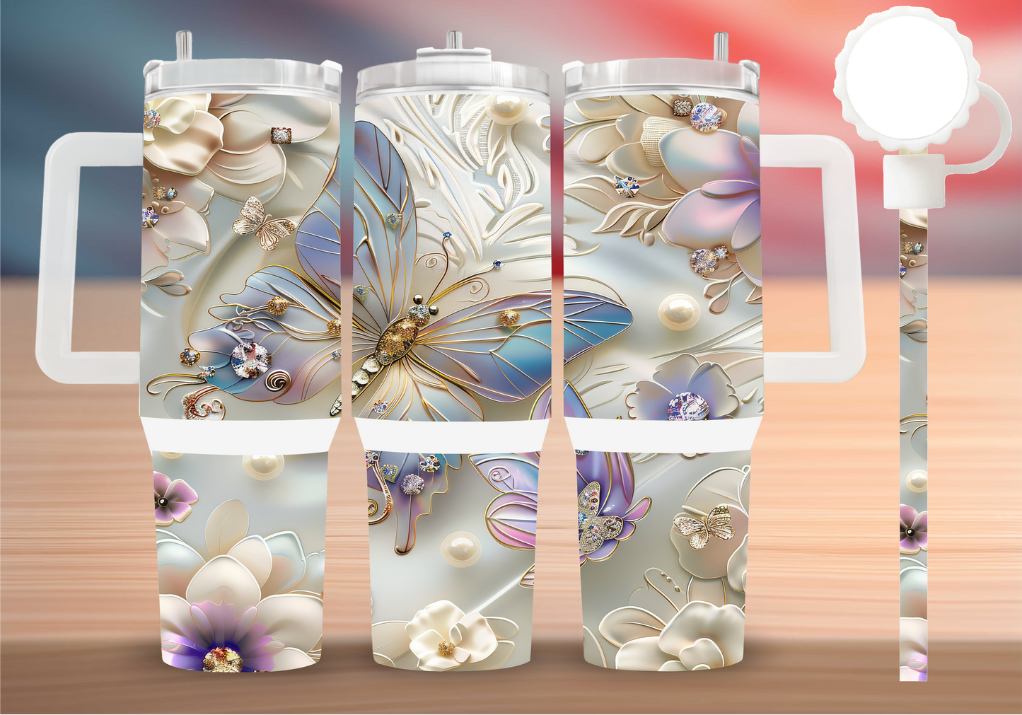 Personalized Tumbler with handle