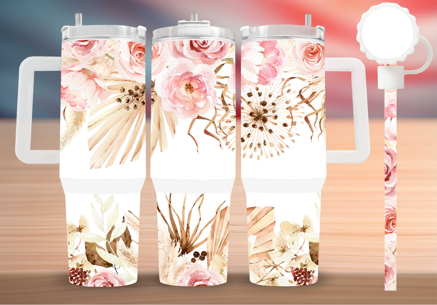 Personalized Tumbler with handle
