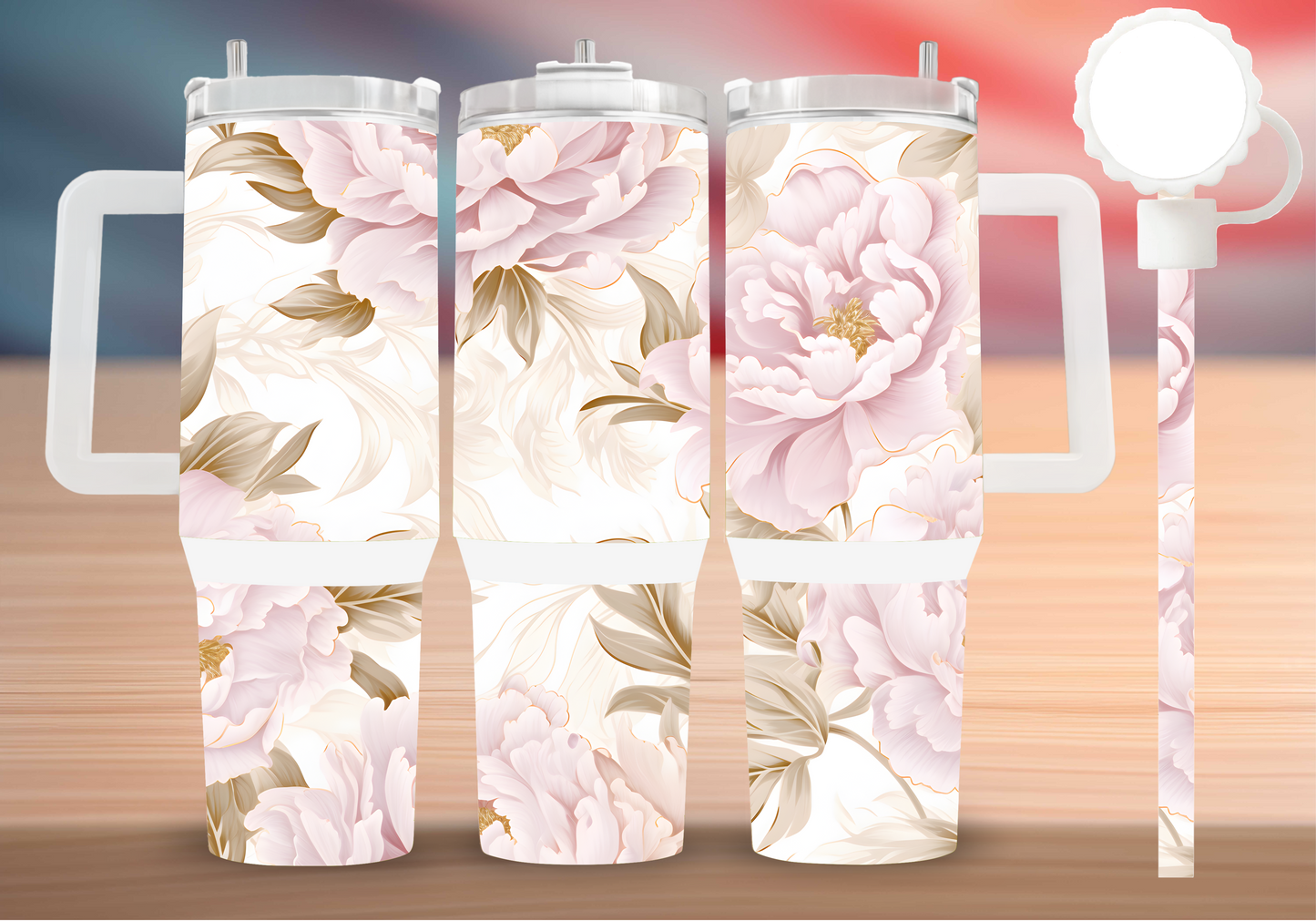 Personalized Tumbler with handle
