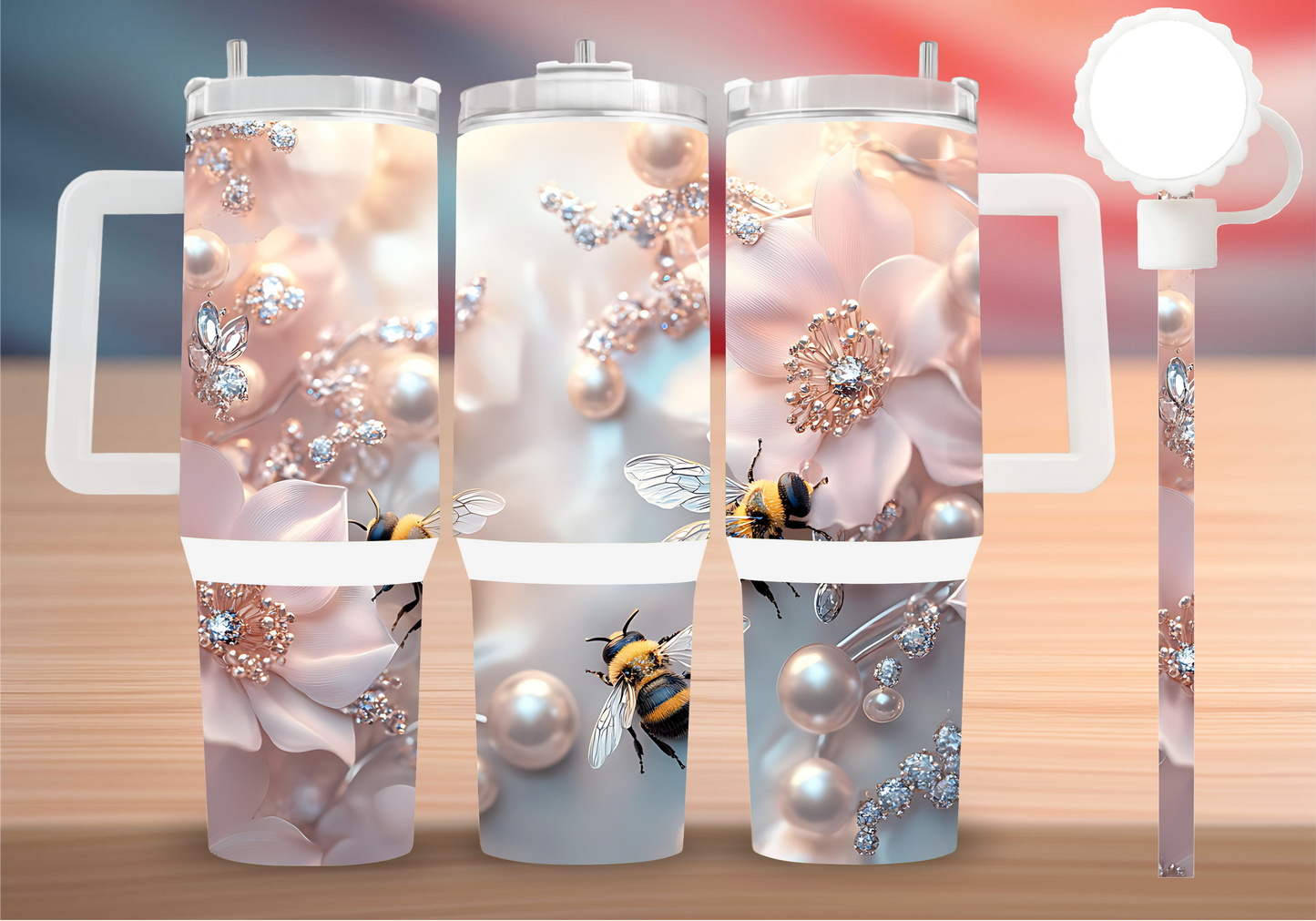 Personalized Tumbler with handle