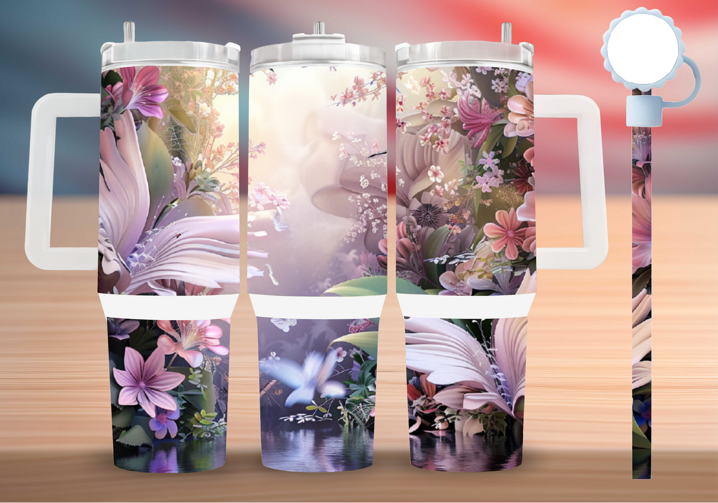 Personalized Tumbler with handle