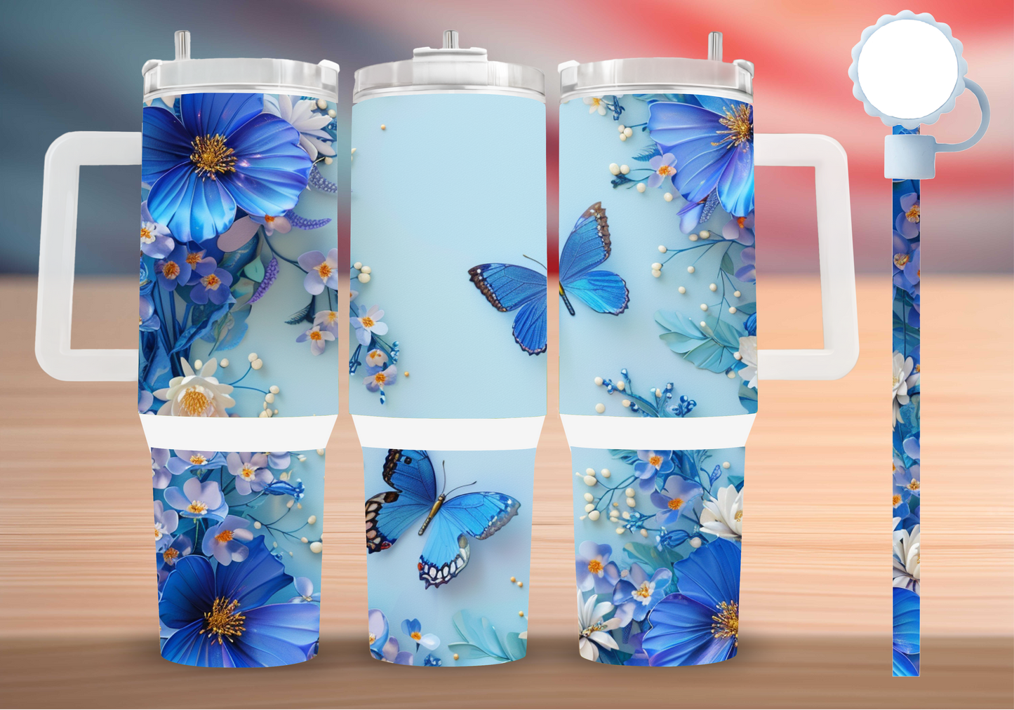 Personalized Tumbler with handle