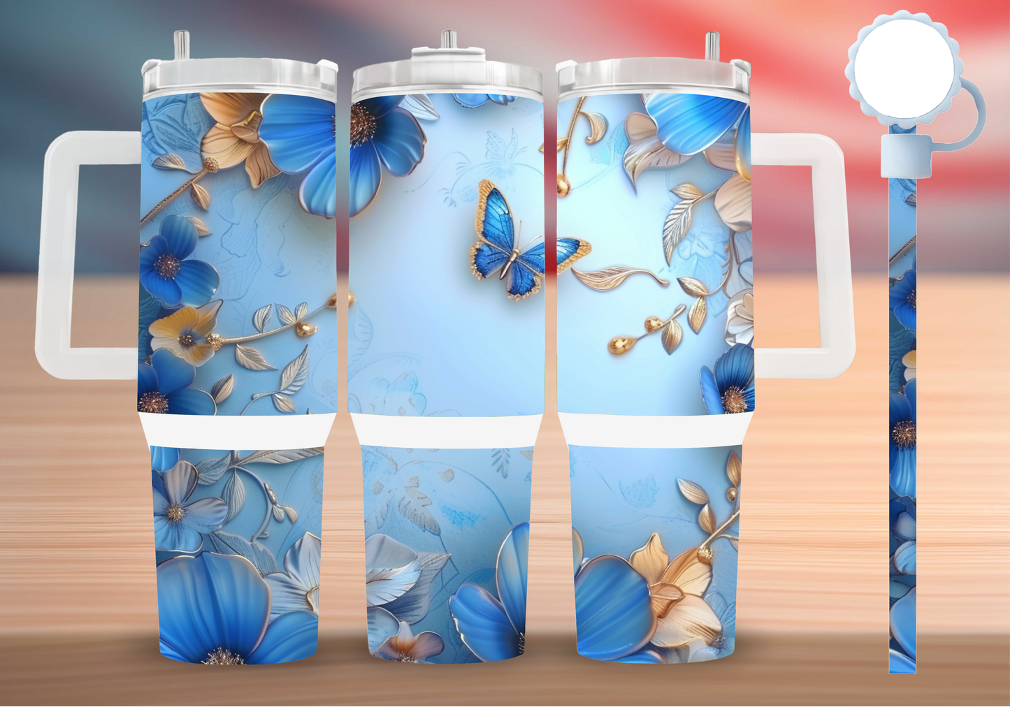Personalized Tumbler with handle