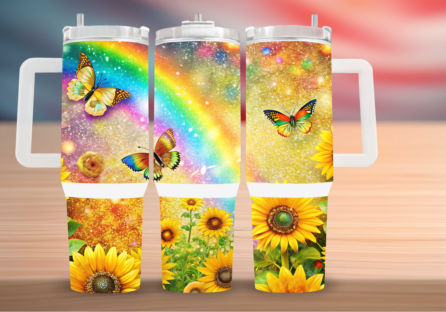 Personalized Tumbler with handle