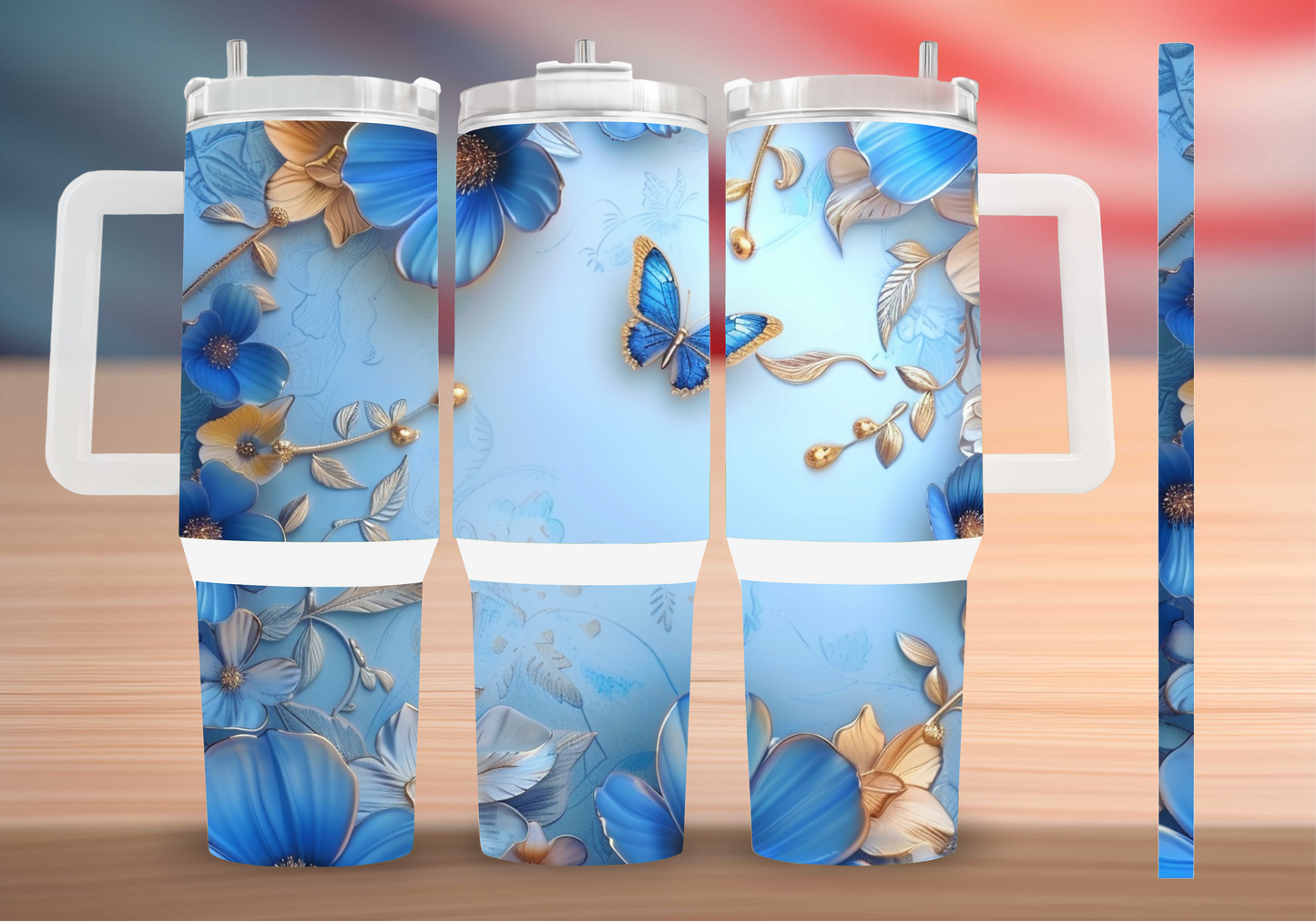 Personalized Tumbler with handle