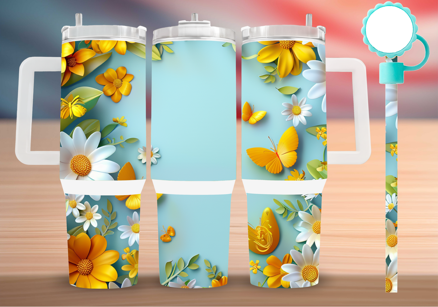 Personalized Tumbler with handle