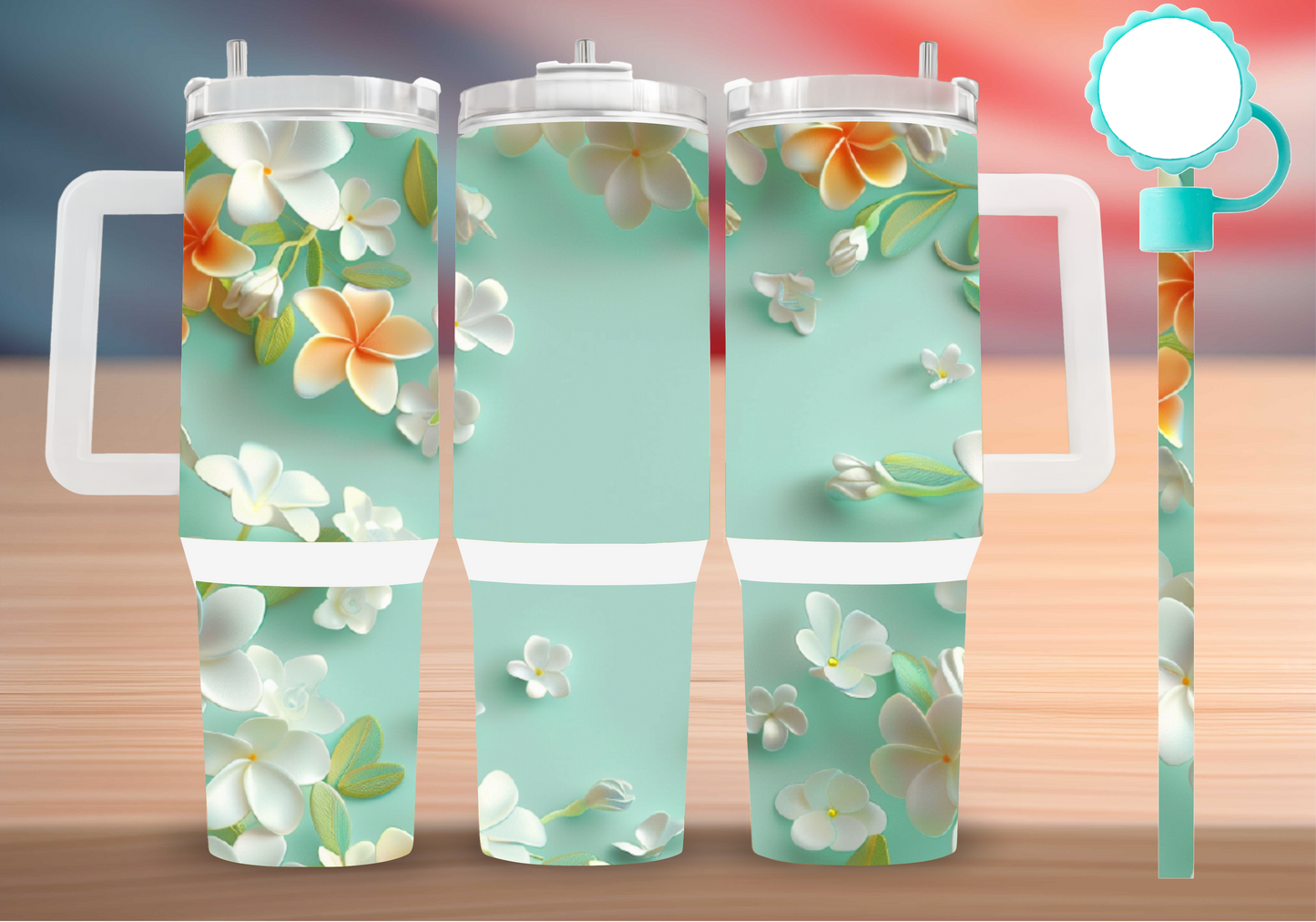 Personalized Tumbler with handle
