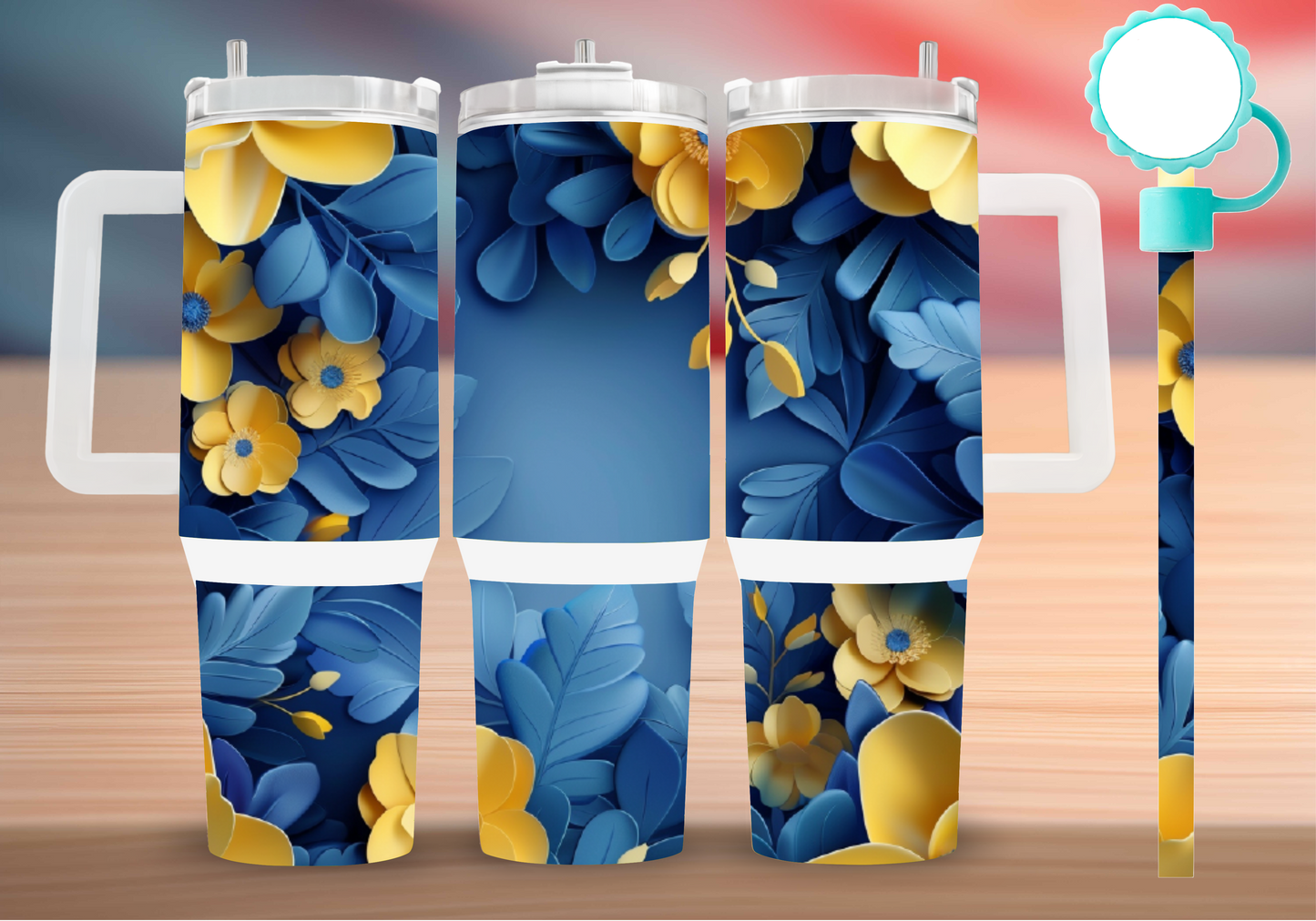 Personalized Tumbler with handle