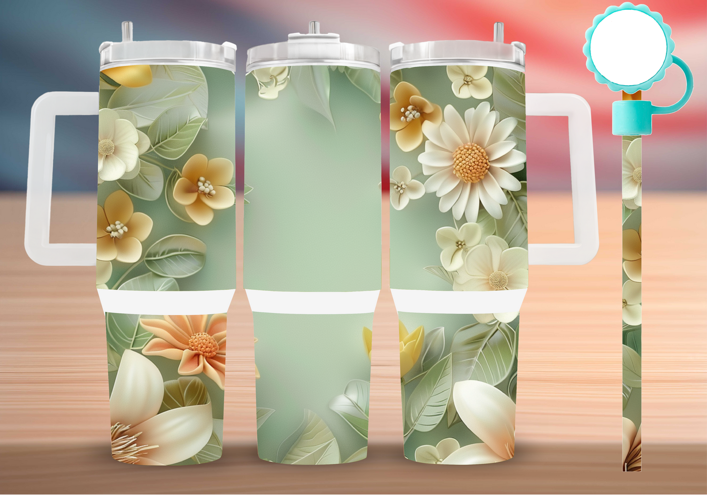 Personalized Tumbler with handle