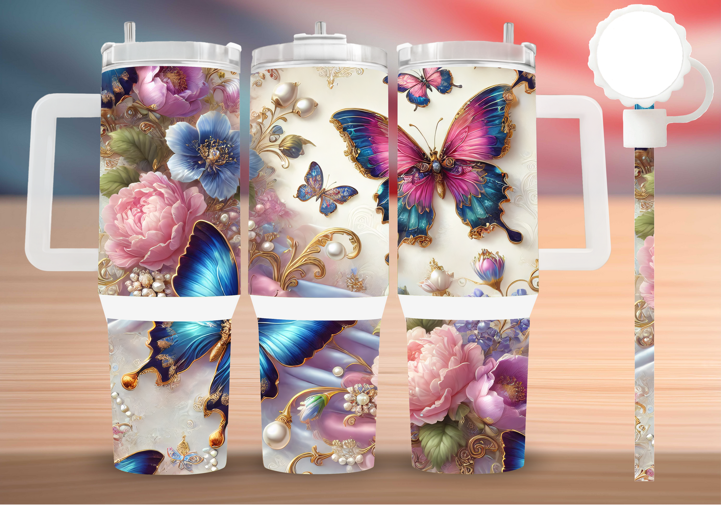 Personalized Tumbler with handle