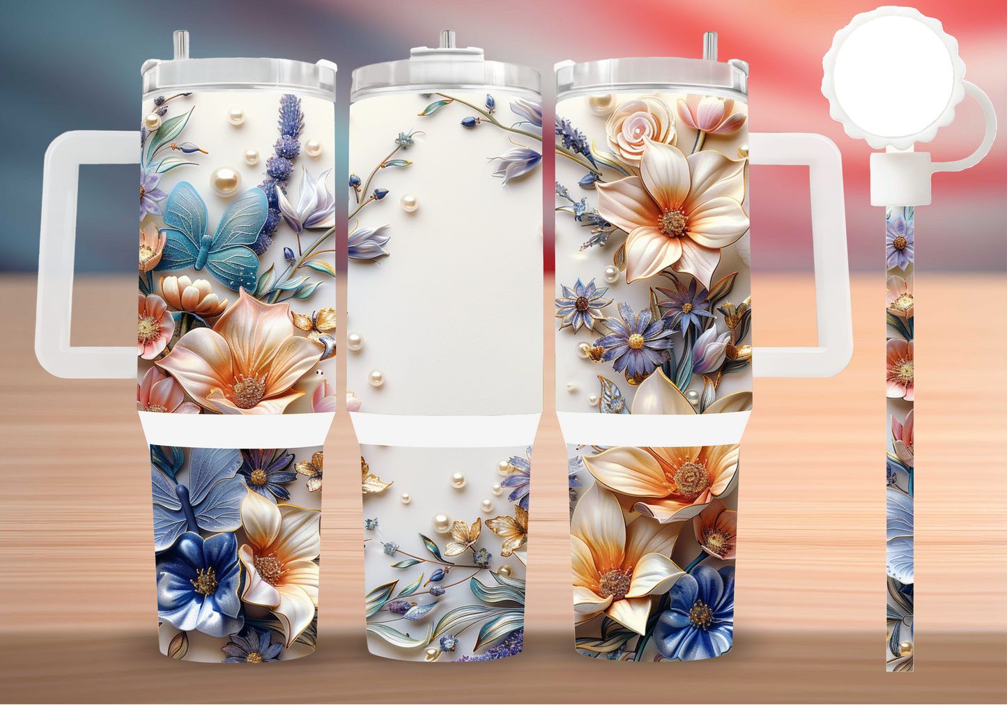 Personalized Tumbler with handle
