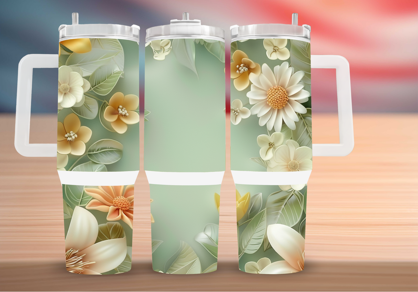 Personalized Tumbler with handle