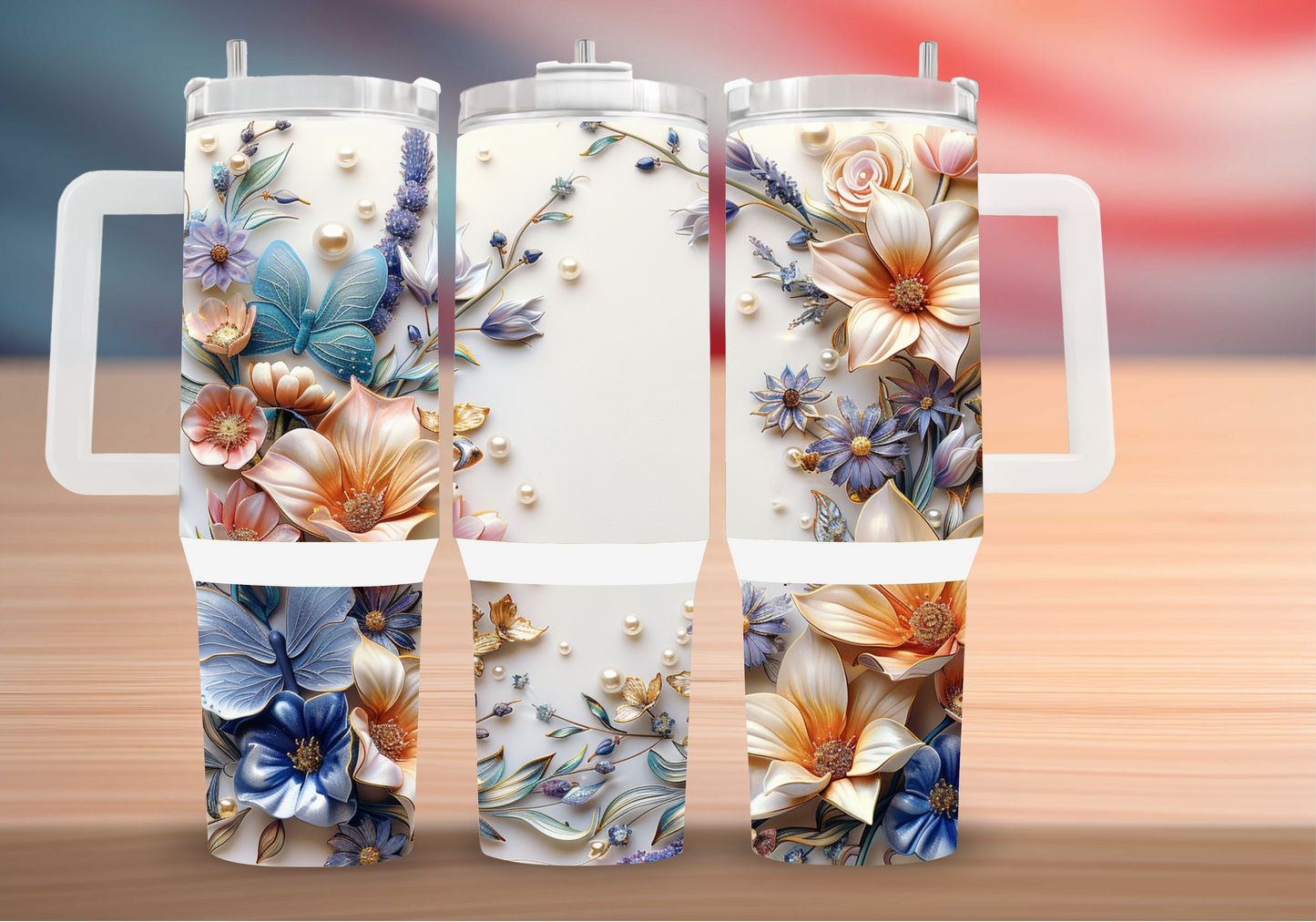 Personalized Tumbler with handle