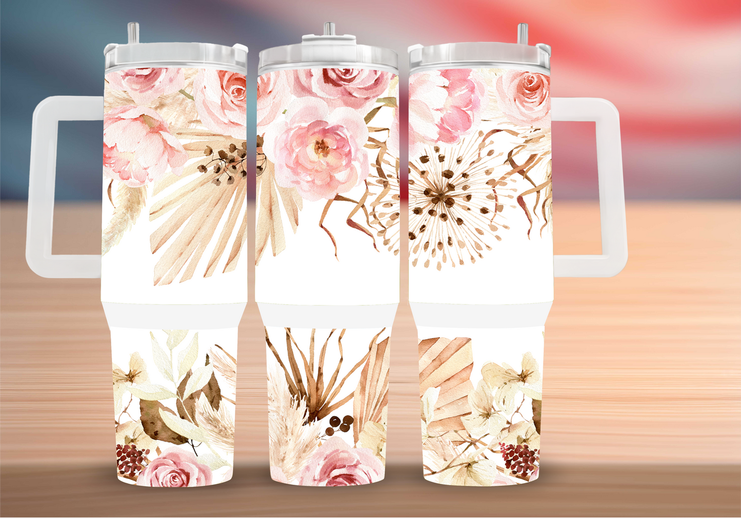 Personalized Tumbler with handle