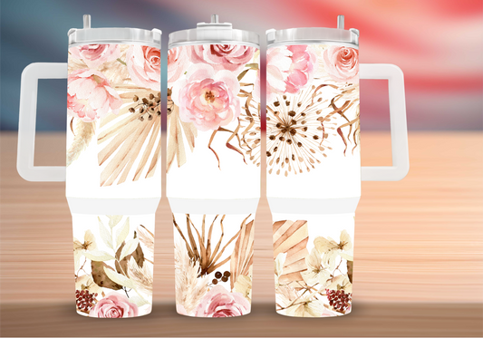 Personalized Tumbler with handle