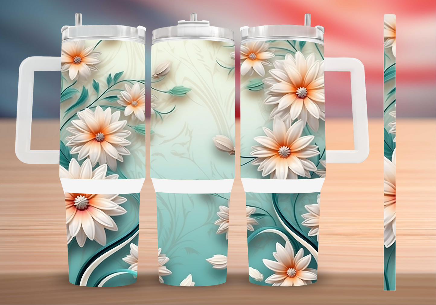 Personalized Tumbler with handle