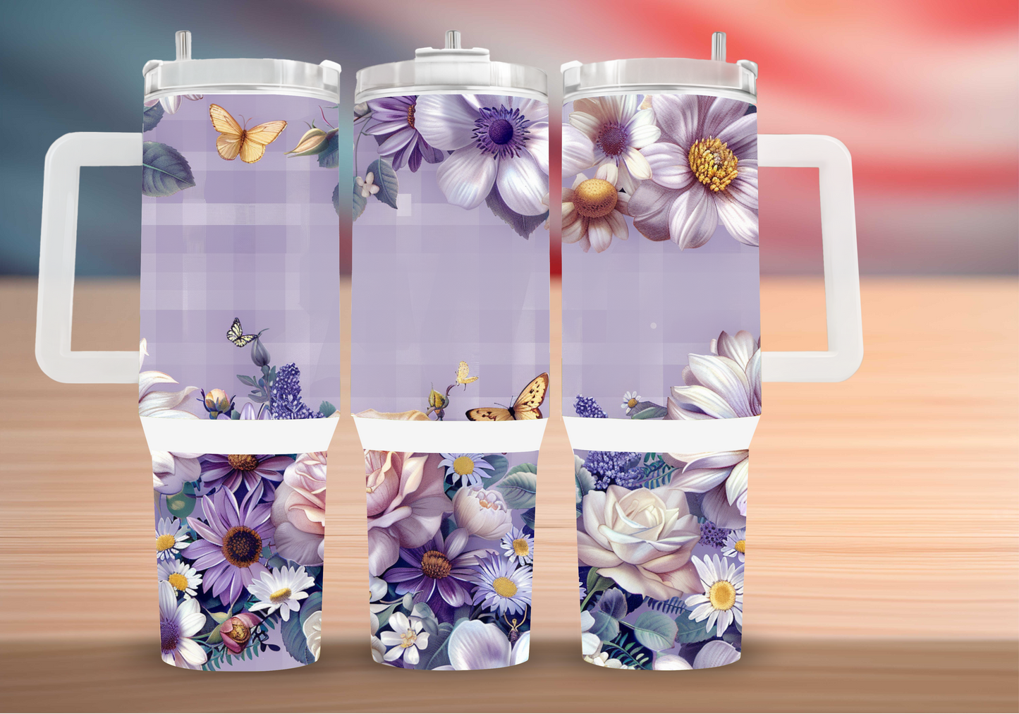 Personalized Tumbler with handle