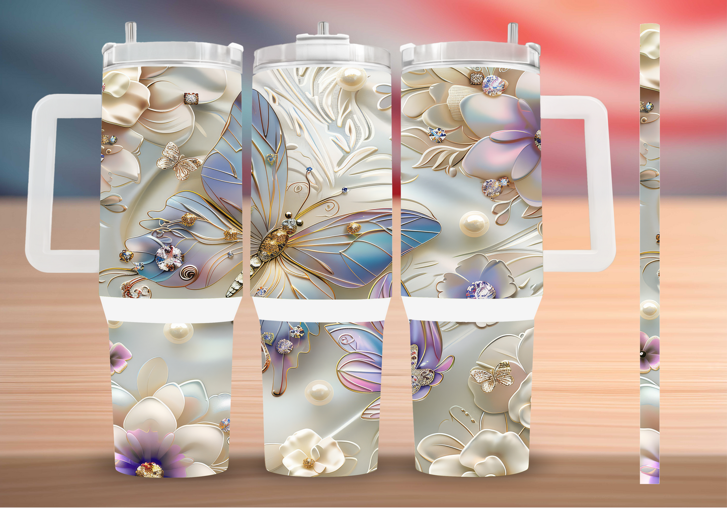 Personalized Tumbler with handle