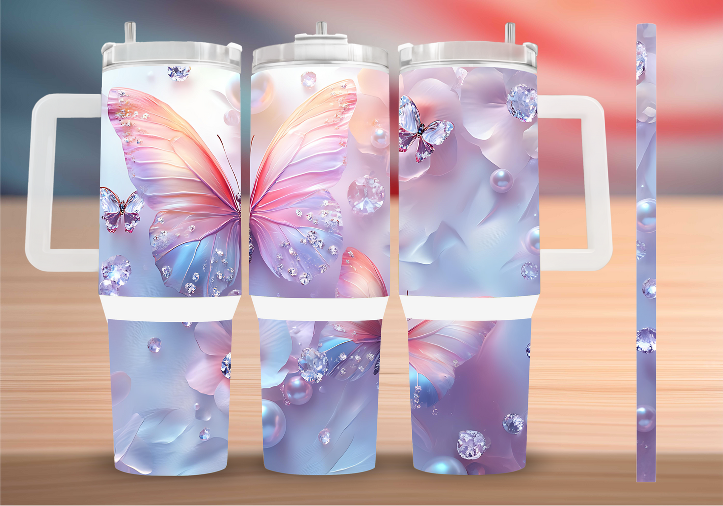 Personalized Tumbler with handle