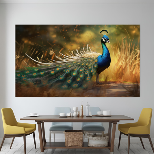 Canvas Art - Peacock