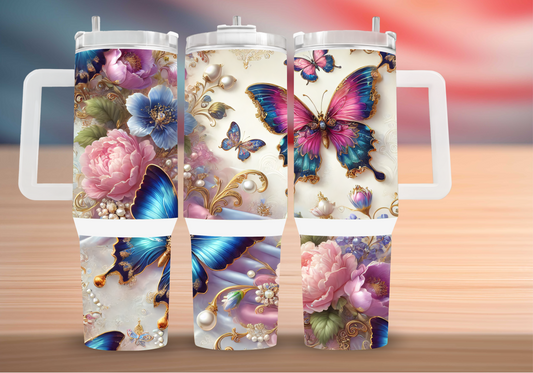 Personalized Tumbler with handle