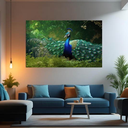 Canvas Art - Peacock