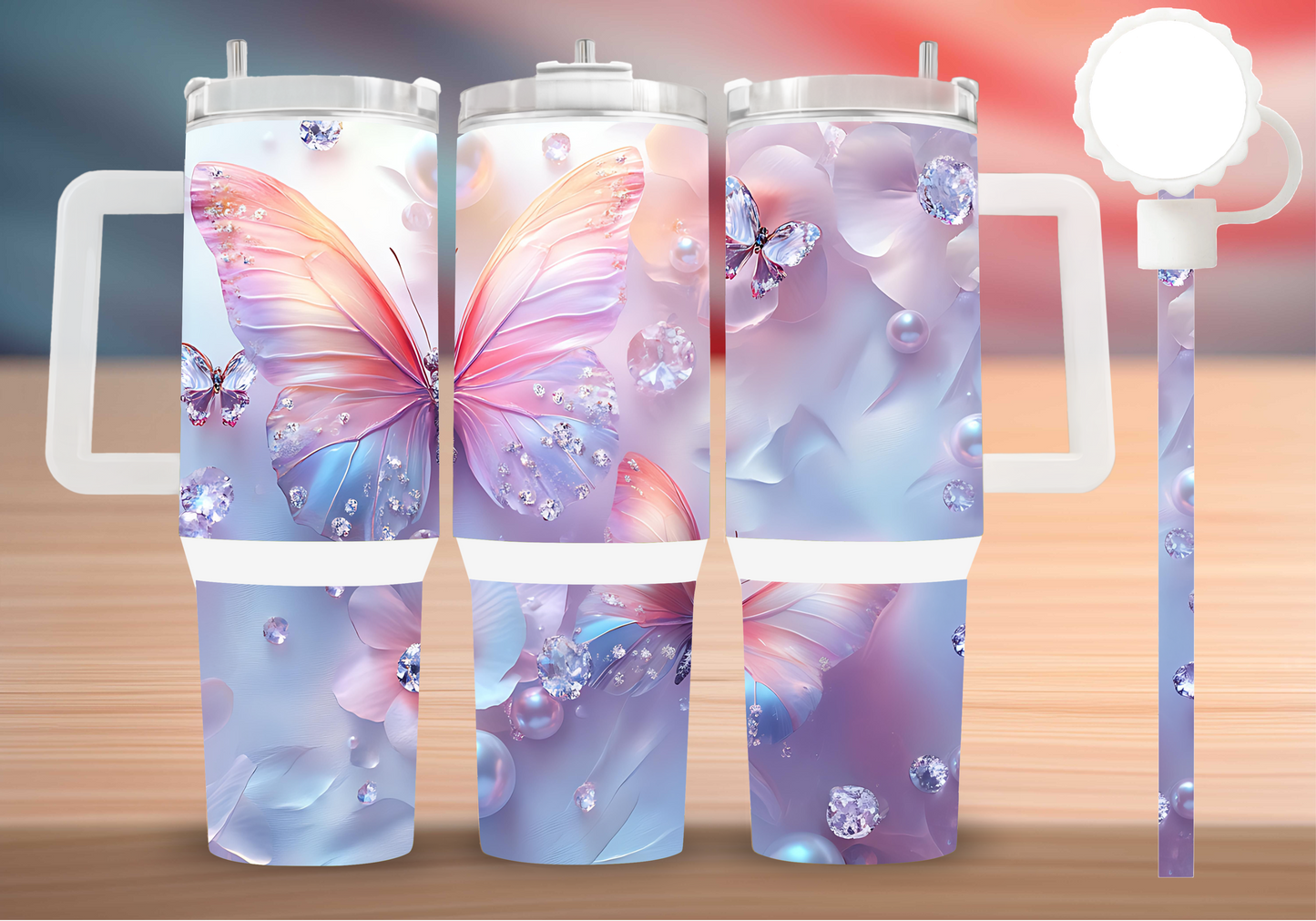 Personalized Tumbler with handle