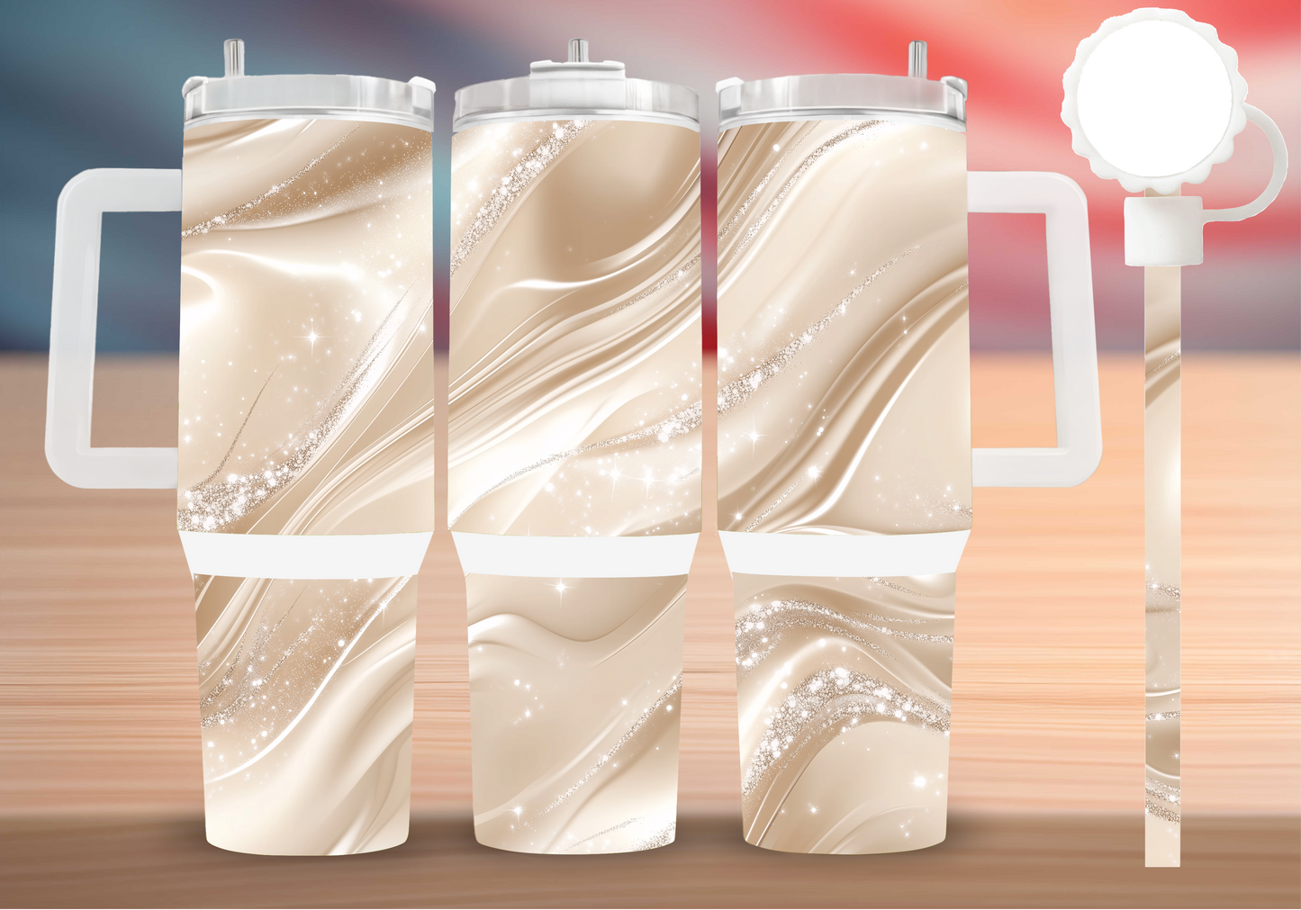 Personalized Tumbler with handle