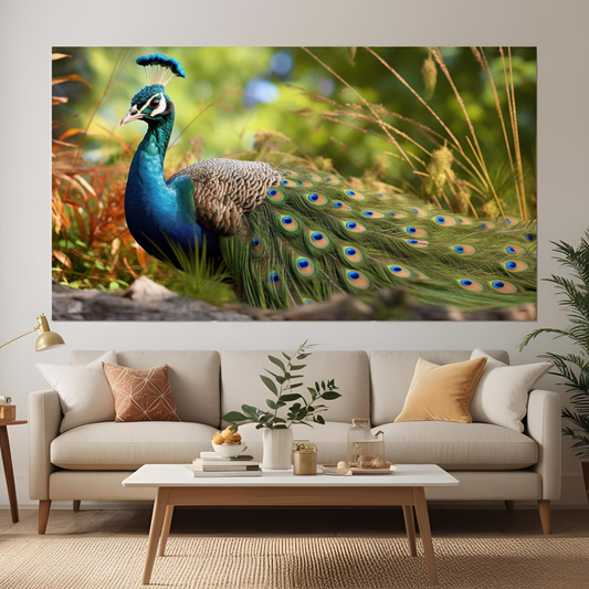 Canvas Art - Peacock