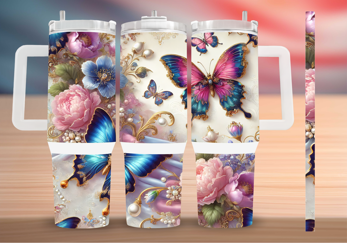 Personalized Tumbler with handle