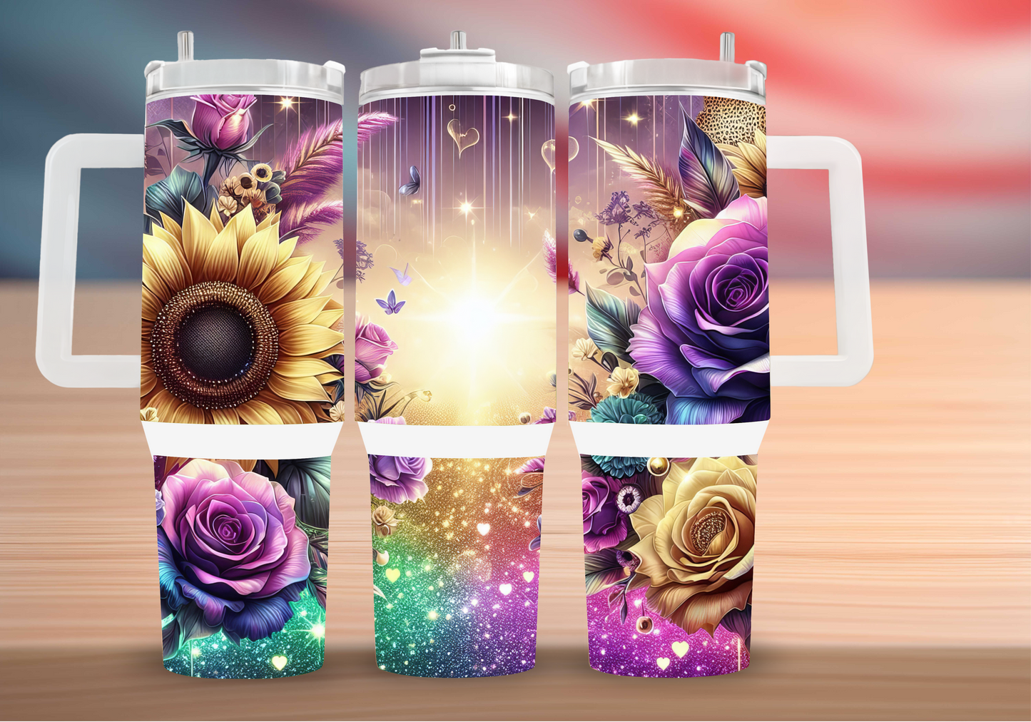 Personalized Tumbler with handle
