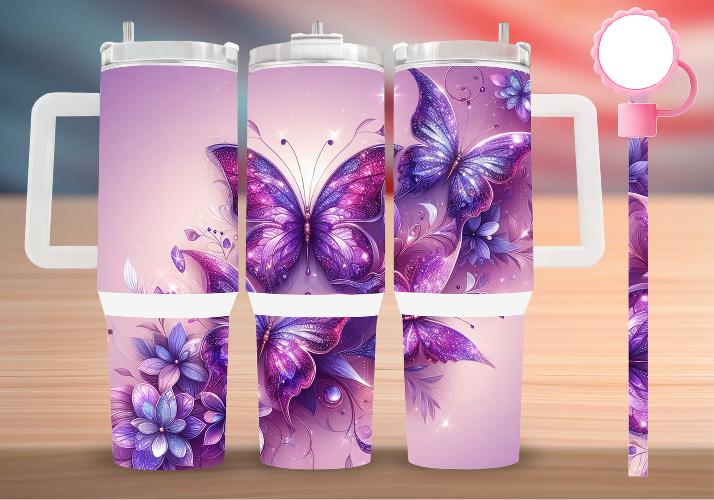 Personalized Tumbler with handle
