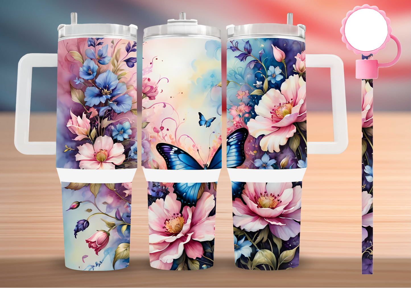 Personalized Tumbler with handle