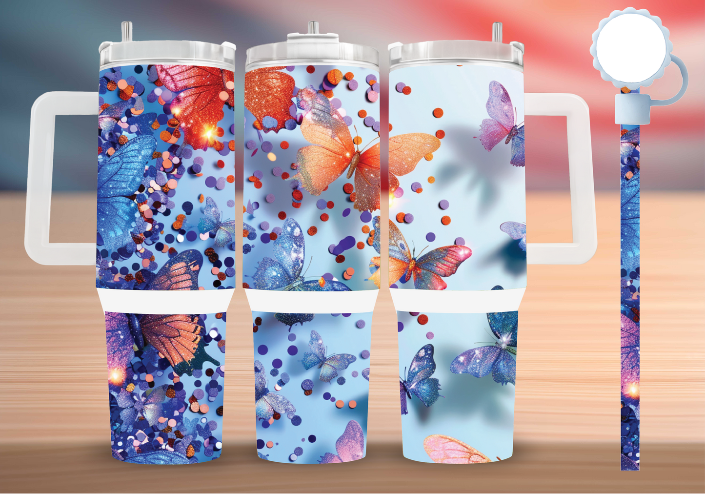 Personalized Tumbler with handle