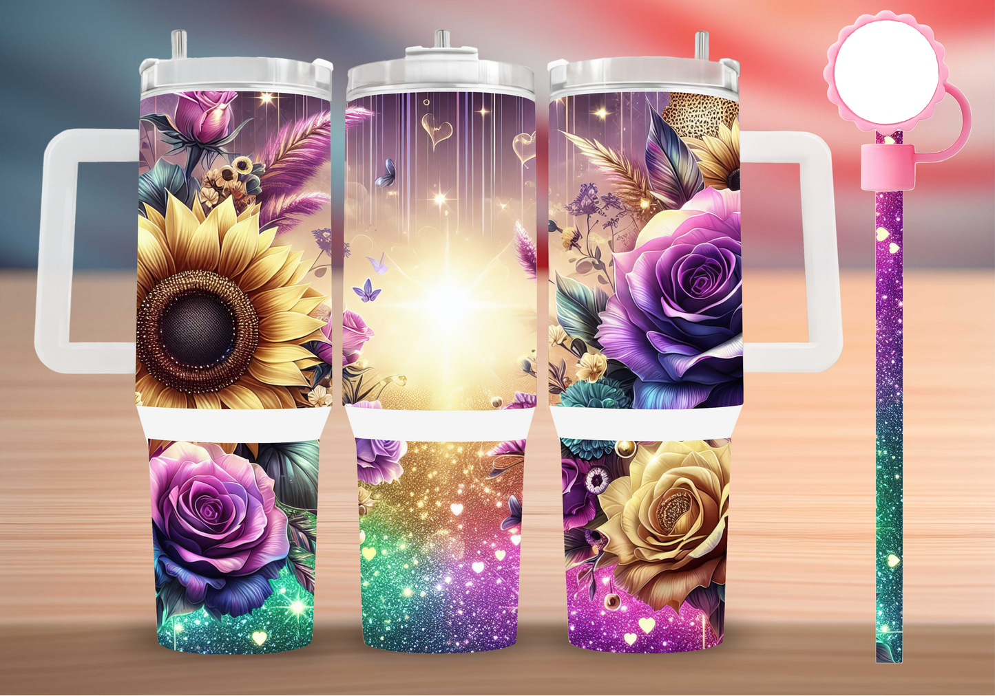 Personalized Tumbler with handle