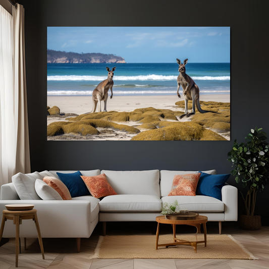 Canvas Art - Kangaroo
