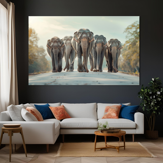 Canvas Art - Elephant