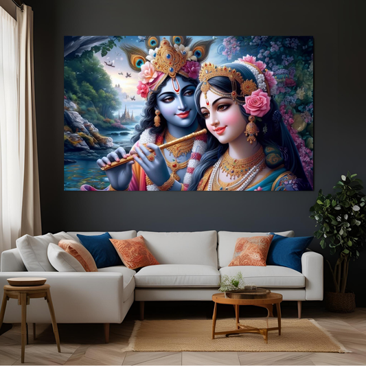 Canvas Art- Radha Krishna