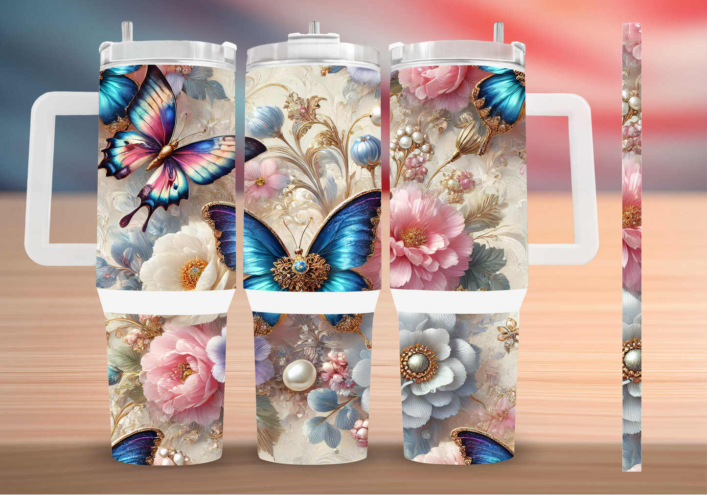 Personalized Tumbler with handle