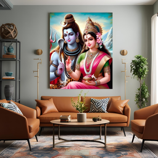 Canvas Art- Shiva Parbati