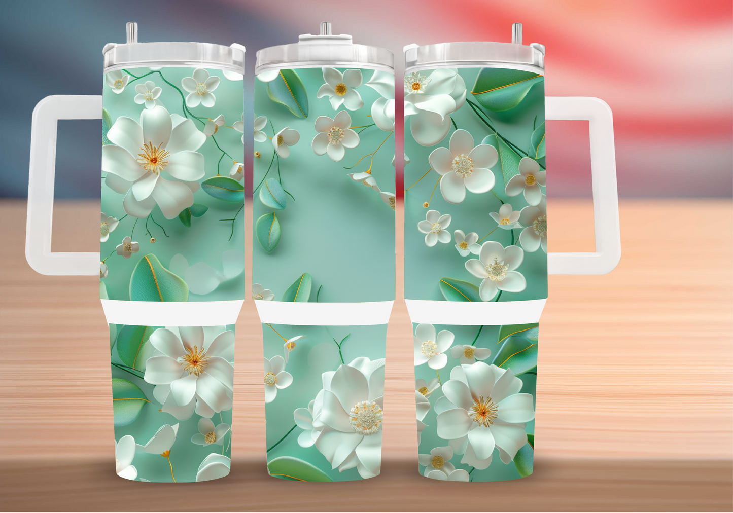 Personalized Tumbler with handle