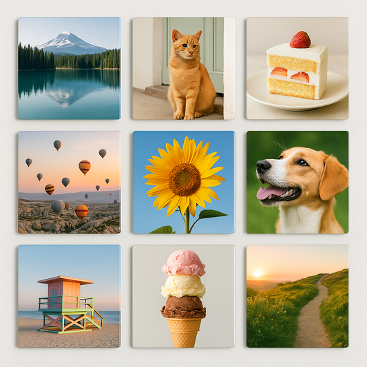 Custom photo Magnets 2"x 2" (set of 9)