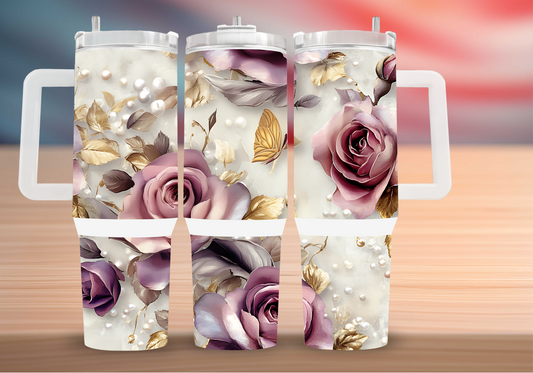 Personalized Tumbler with handle