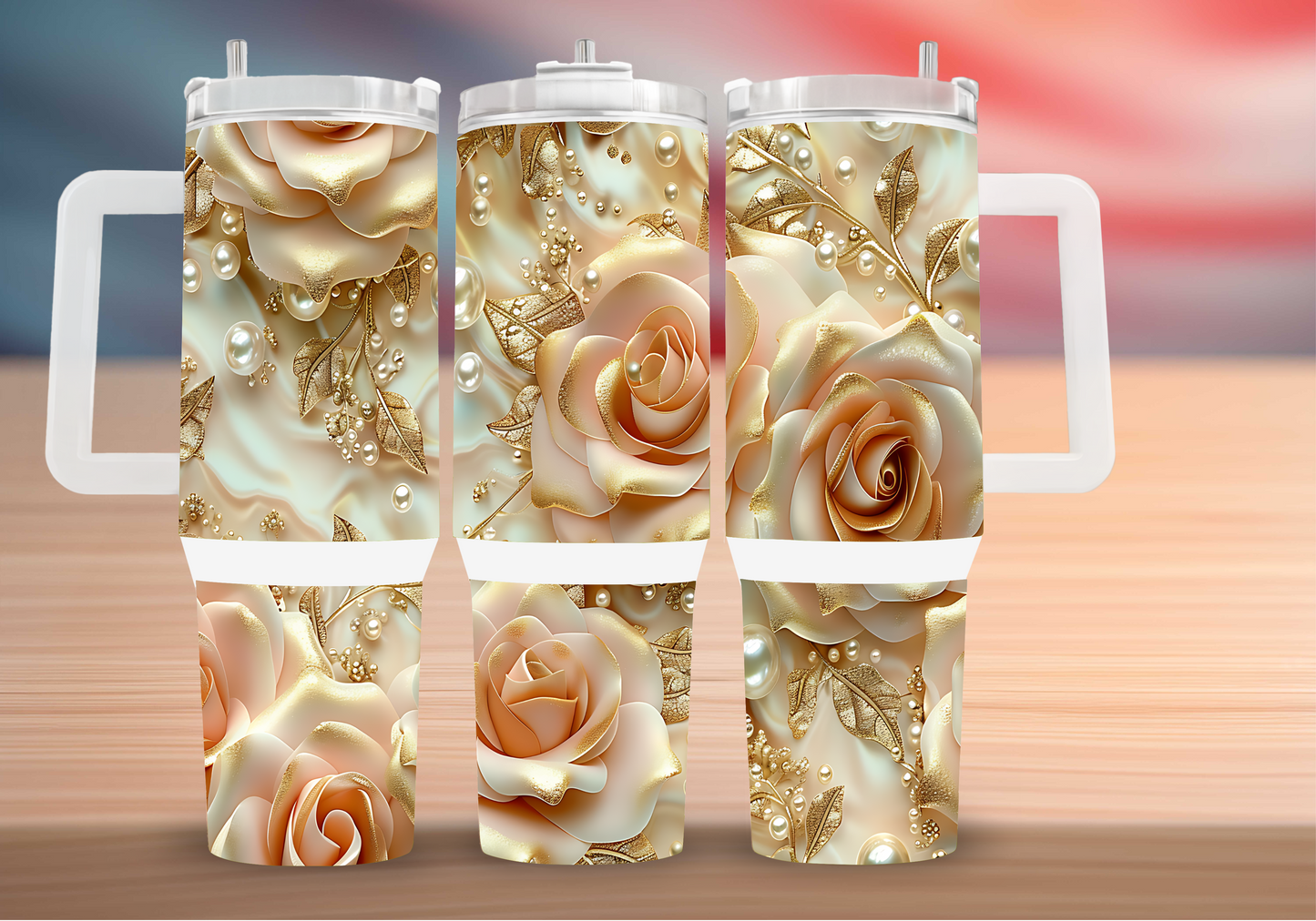 Personalized Tumbler with handle